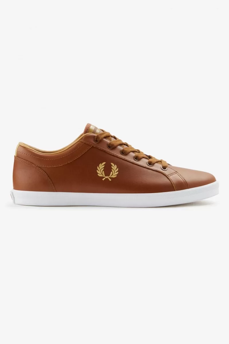 Fred Perry Baseline Men’s Tennis Shoes Tan | ZFAET6351 Fred Perry Baseline Men’s Tennis Shoes Tan | ZFAET6351