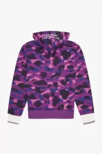 Fred Perry Camouflage Hooded Men’s Sweatshirts Purple | MZIDY9274