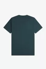 Fred Perry Circle Branding Men’s T-Shirt Petrol Blue | NFEMC3485
