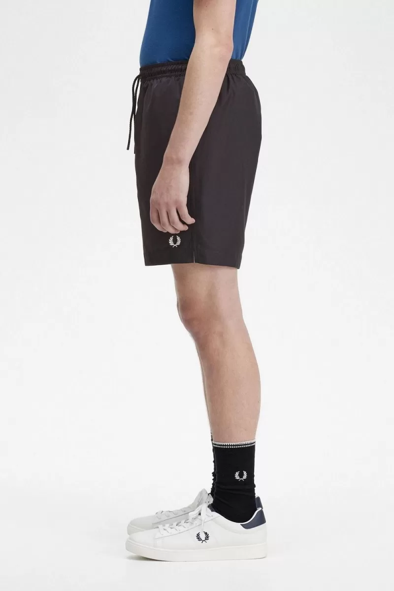 Fred Perry Classic Swim Mens Shorts Black BTUHC8490 1 - Fred Perry Classic Swim Men's Shorts Black | BTUHC8490