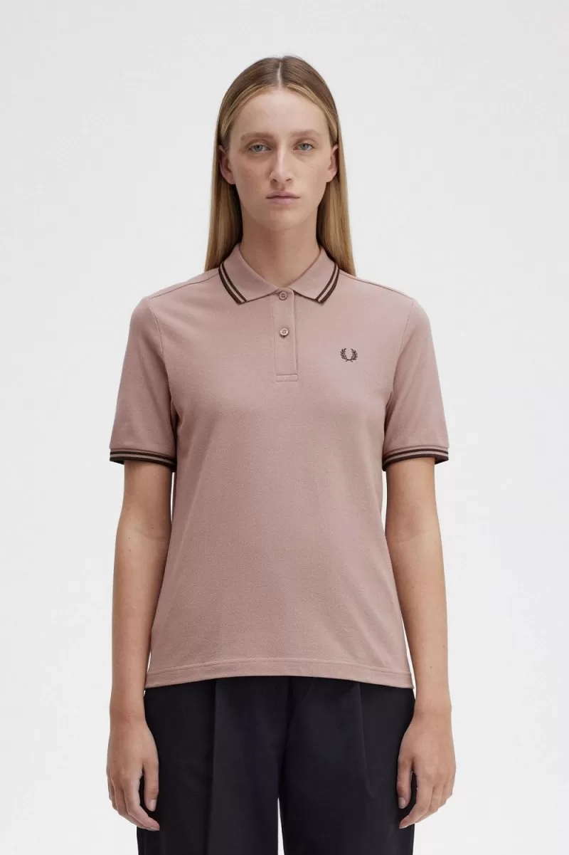 Fred Perry G3600 Women’s Shirt Dark Pink Burnt Tobacco | LEYKP8341 Fred Perry G3600 Women’s Shirt Dark Pink Burnt Tobacco | LEYKP8341