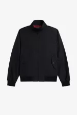 Fred Perry Harrington Men’s Jackets Black | KHXDV5432