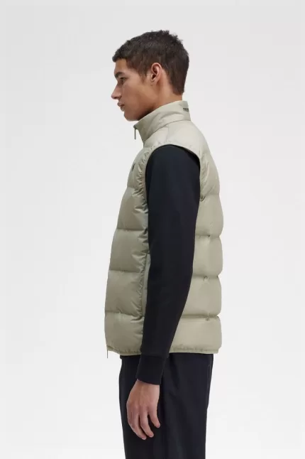 Fred Perry Insulated Men’s Vest Mint | FMAYZ6583