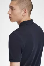 Fred Perry M3 Men’s Shirt Navy Aqua | ZBVHQ2435