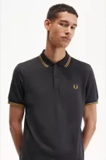 Fred Perry M3600 Men’s Shirt Anchor Grey Green Dark Coffee | OGJYD9841