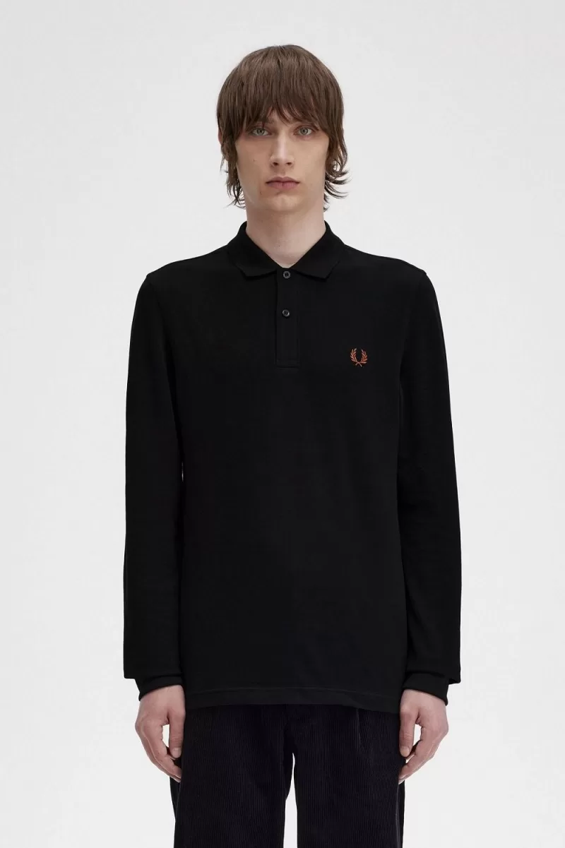 Fred Perry M6006 Men’s Shirt Black Whisky Brown | MAVFG2073 Fred Perry M6006 Men’s Shirt Black Whisky Brown | MAVFG2073