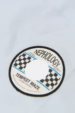 Fred Perry Oversized Patch Detail Men’s Shirt Cloud Blue | KMOEL6152