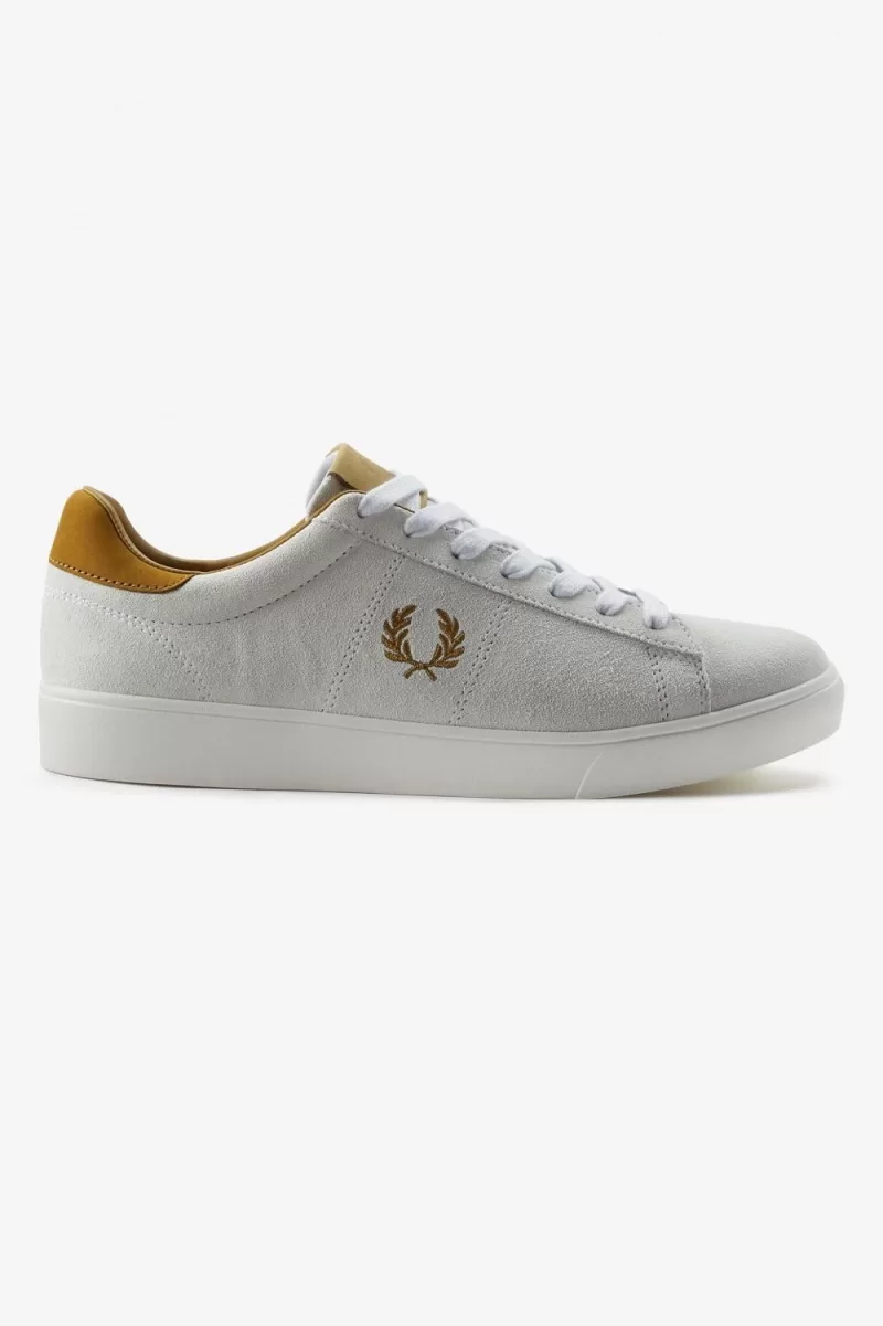 Fred Perry Spencer Mens Tennis Shoes White YSTKB8129 - Fred Perry Spencer Men's Tennis Shoes White | YSTKB8129