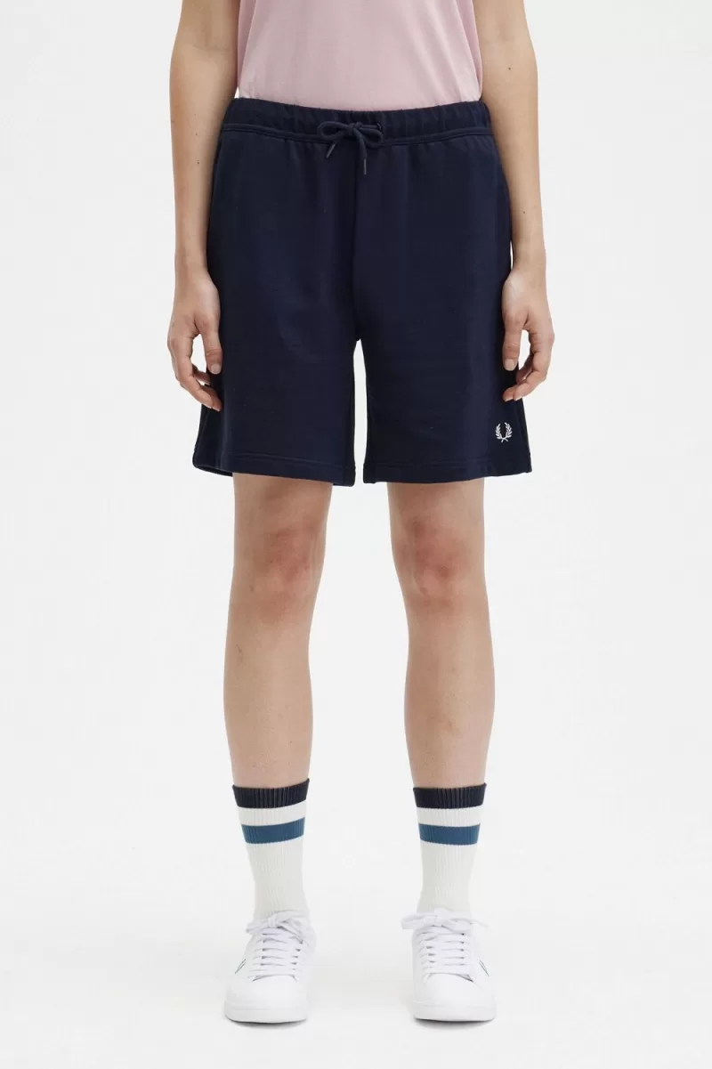 Fred Perry Sweat Women’s Shorts Navy | ZLXBO8175 Fred Perry Sweat Women’s Shorts Navy | ZLXBO8175